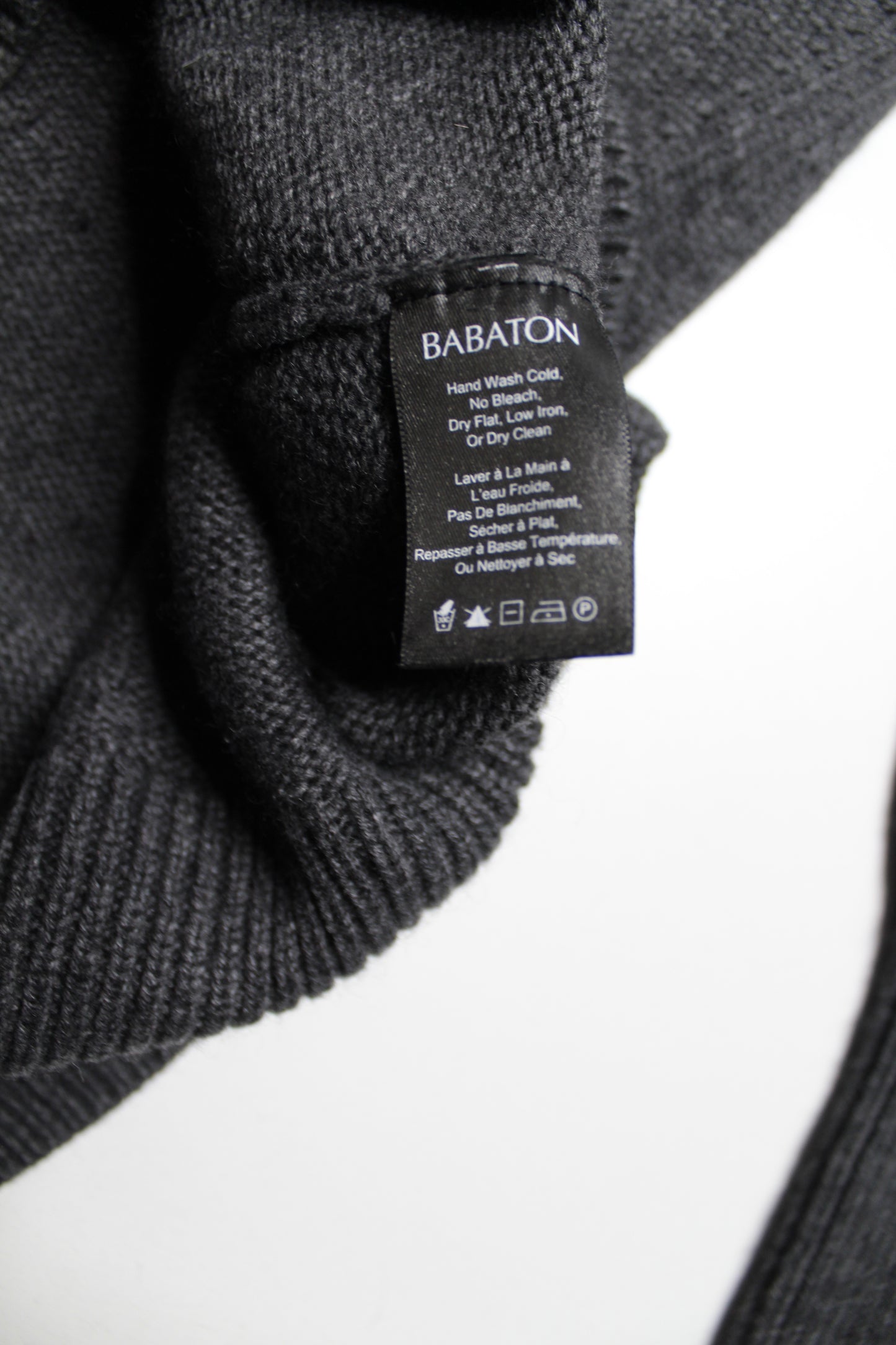 Aritzia Babaton dark grey wool/cashmere turtleneck sweater, size medium (sale: was $30)