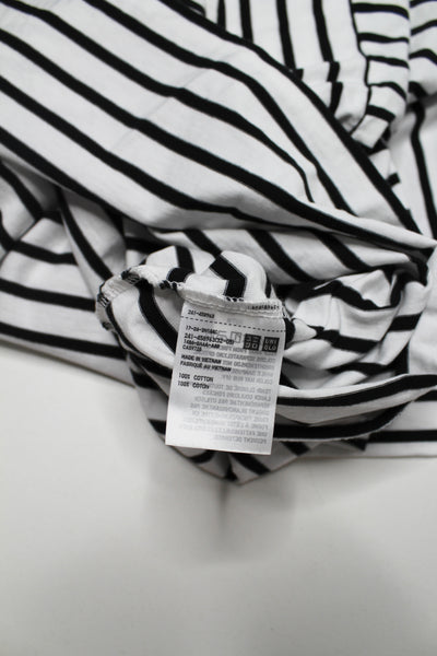 Uniqlo black/white striped short sleeve t shirt, size small (loose fit)