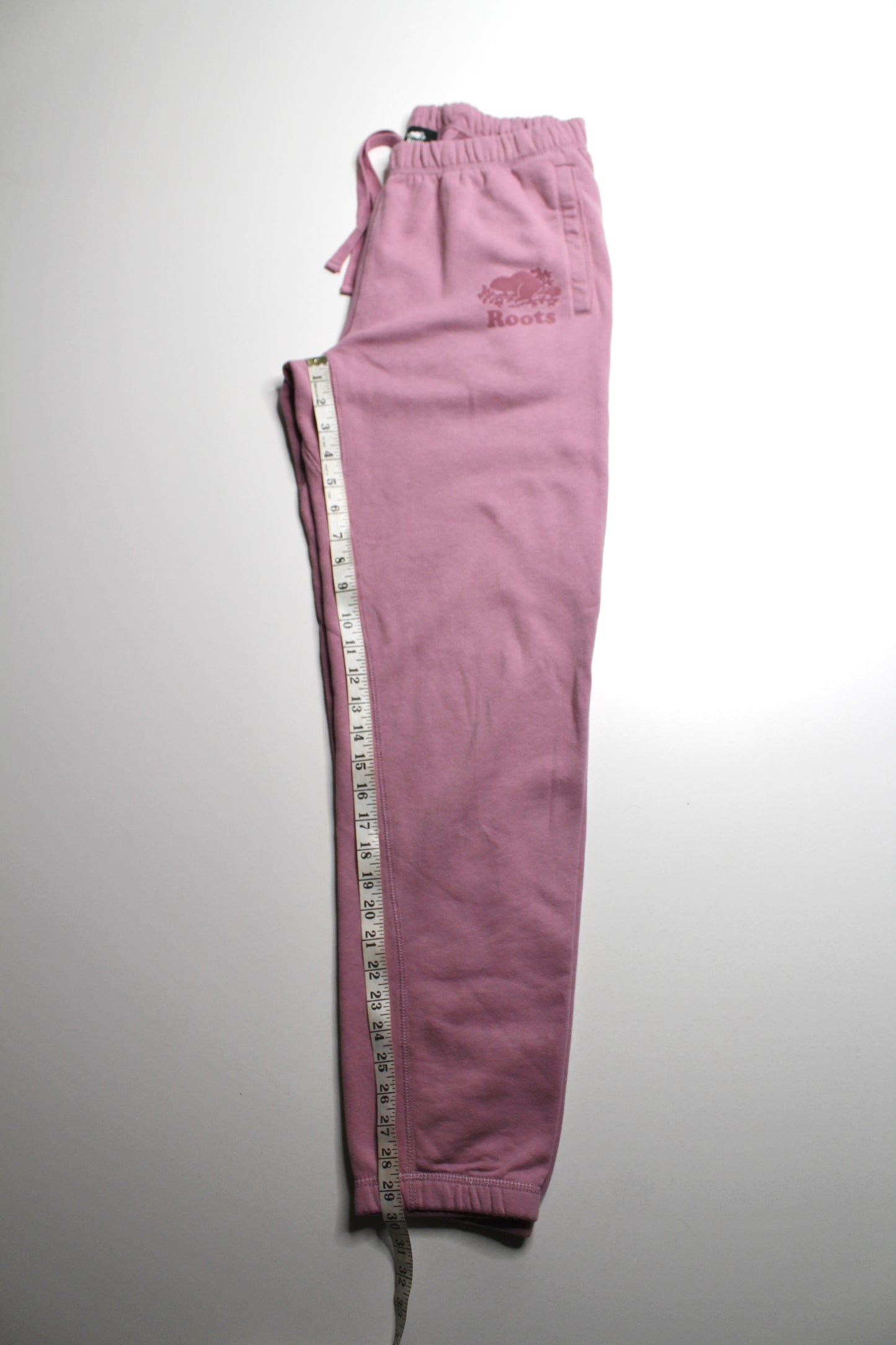 Roots dusty pink joggers, size small