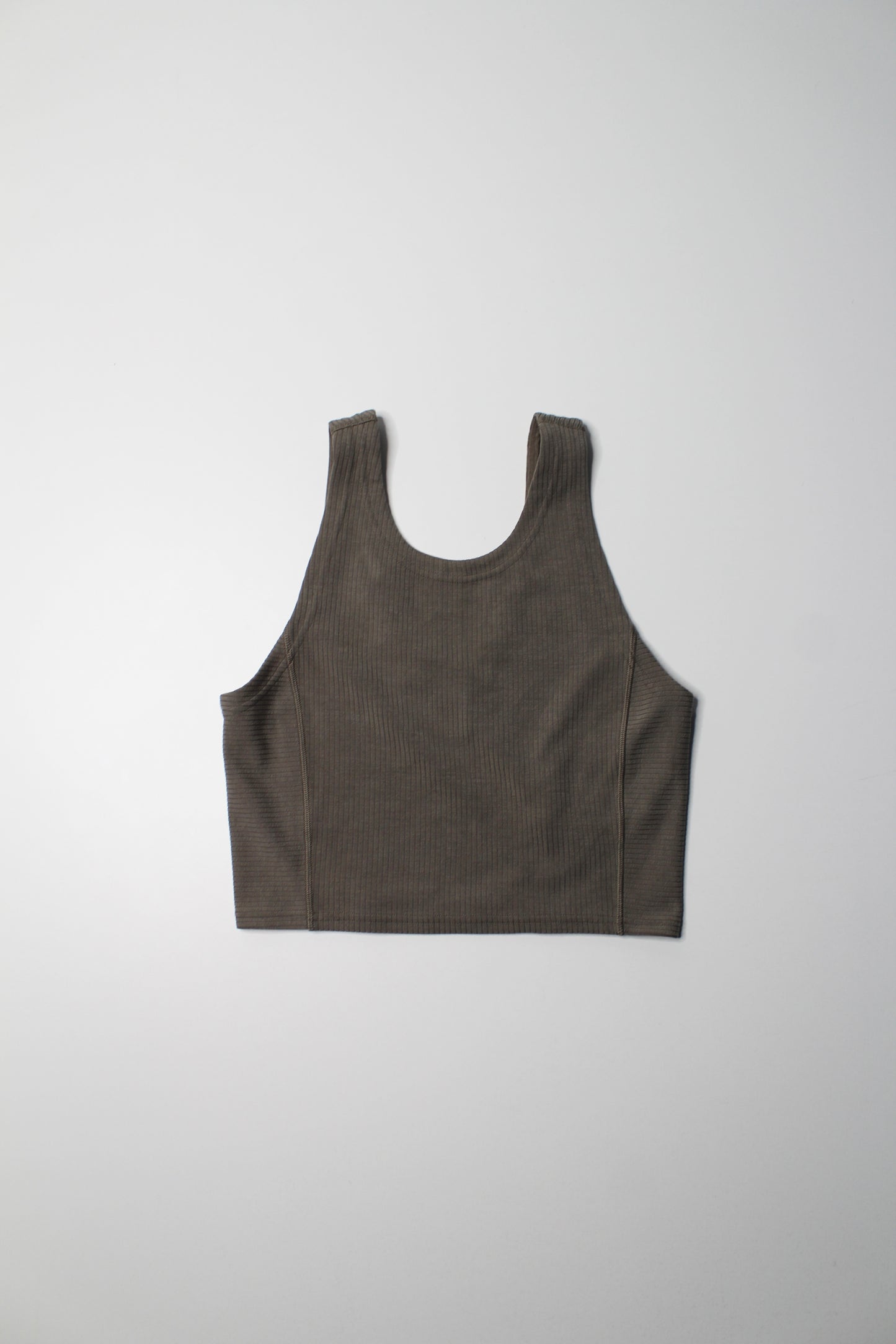 Lululemon nomad cropped softstreme ribbed yoga tank, size 4