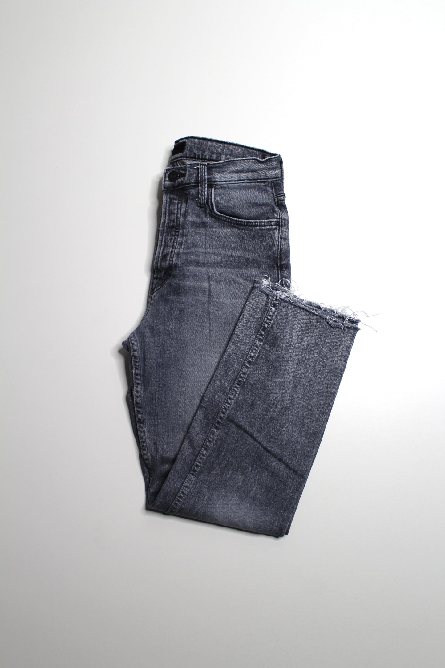 Mother static ‘the tomcat ankle fray’ denim, size 27 (26”)