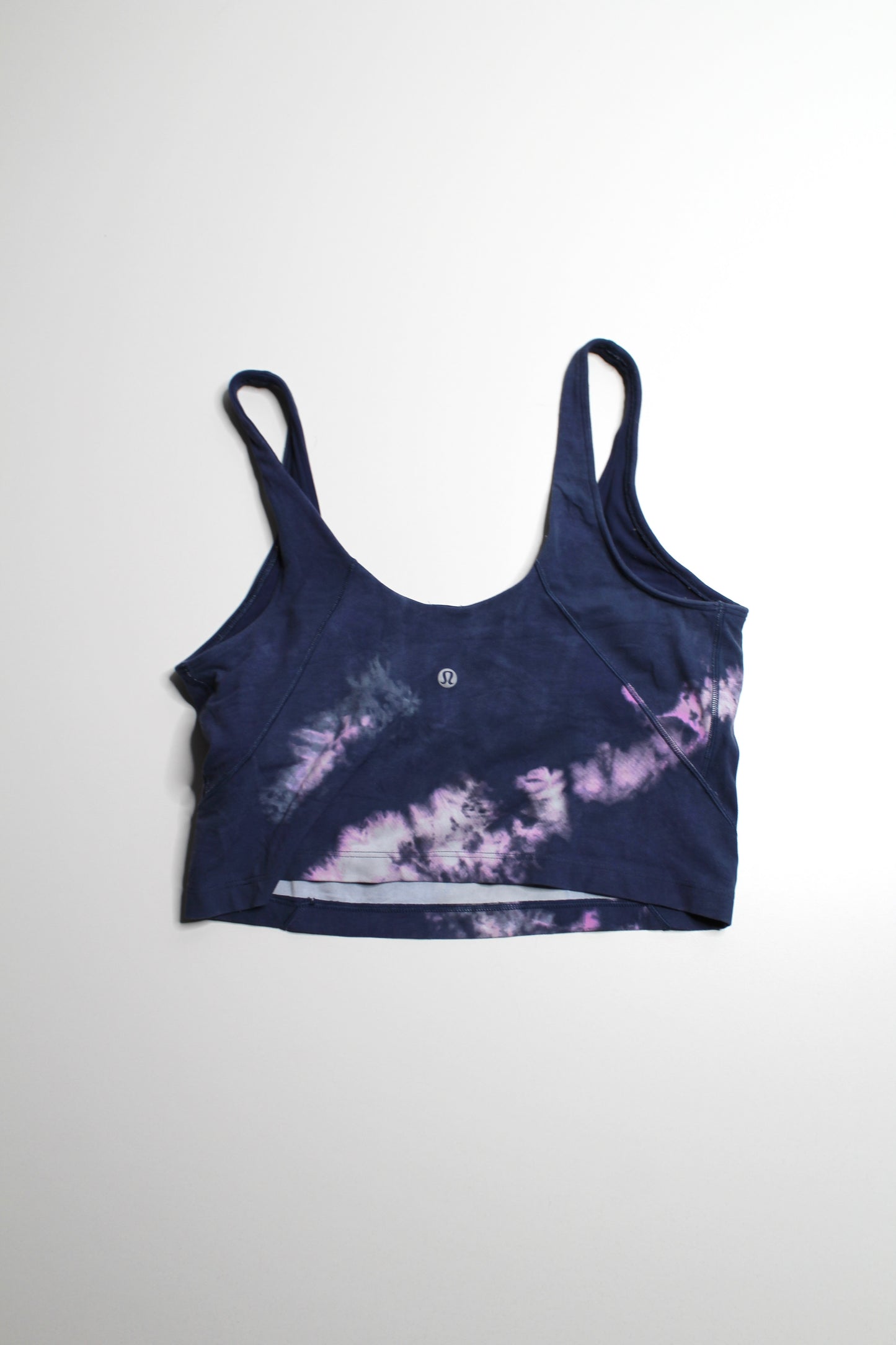 Lululemon circulate tie dye Mineral blue multi ‘align’ tank, size 10
