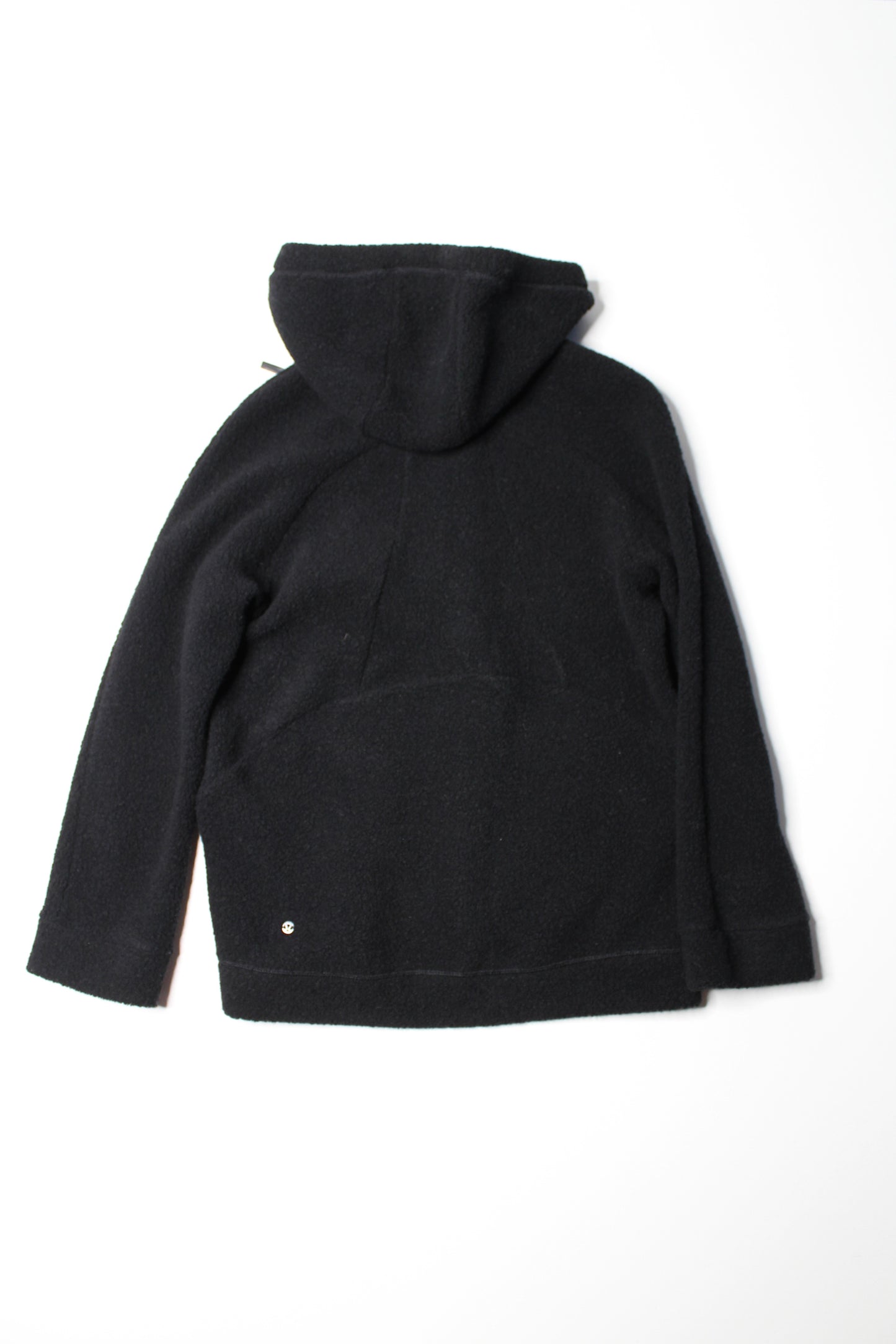 Lululemon black oversized ‘so sherpa’ hooded jacket, size 2 (fits 2/4) (sale: was $68)