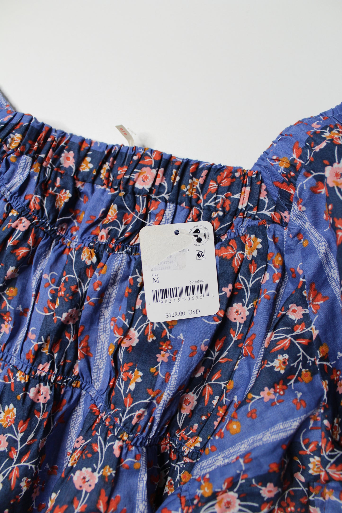 Free People vintage lover peplum blouse, size medium *new with tags