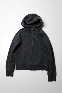 Aritzia grey zip up hoodie, size small