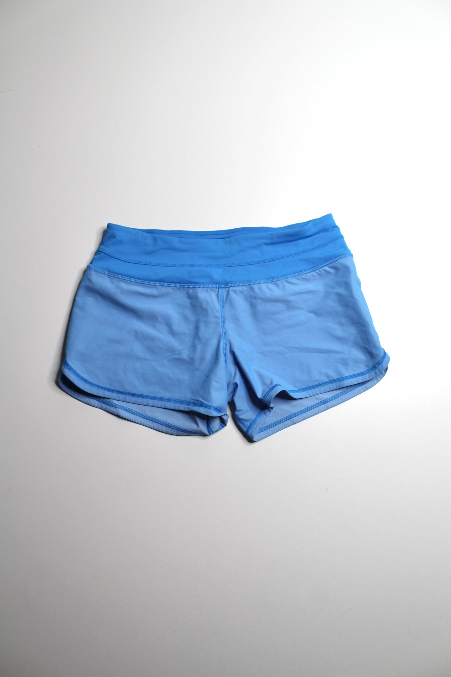 Lululemon blue ‘turbo’ run shorts, size 6 (4.5”)