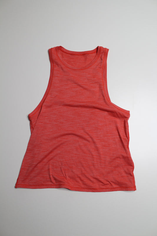 Lululemon bright orange run tank, no size. fits 6/8 (price reduced: was $25)