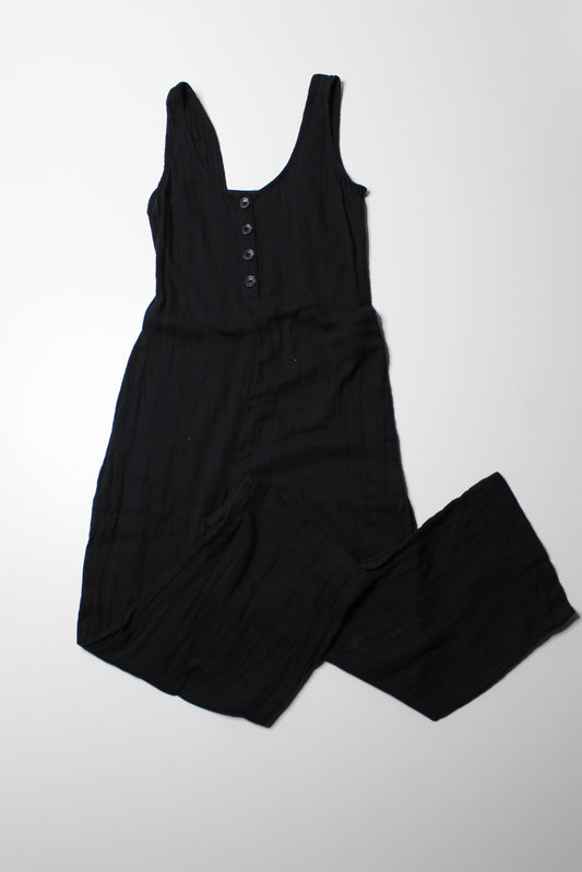 Prana black wide leg jumpsuit, size xs