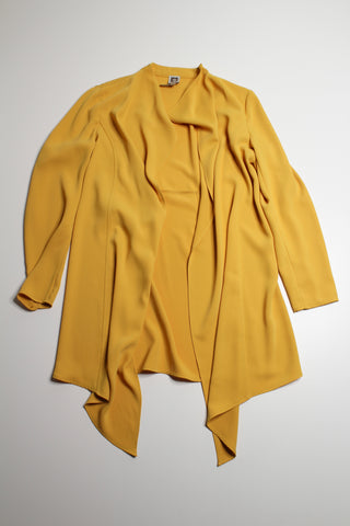 Anne Klein mustard yellow lightweight duster, size medium (additional 50% off)