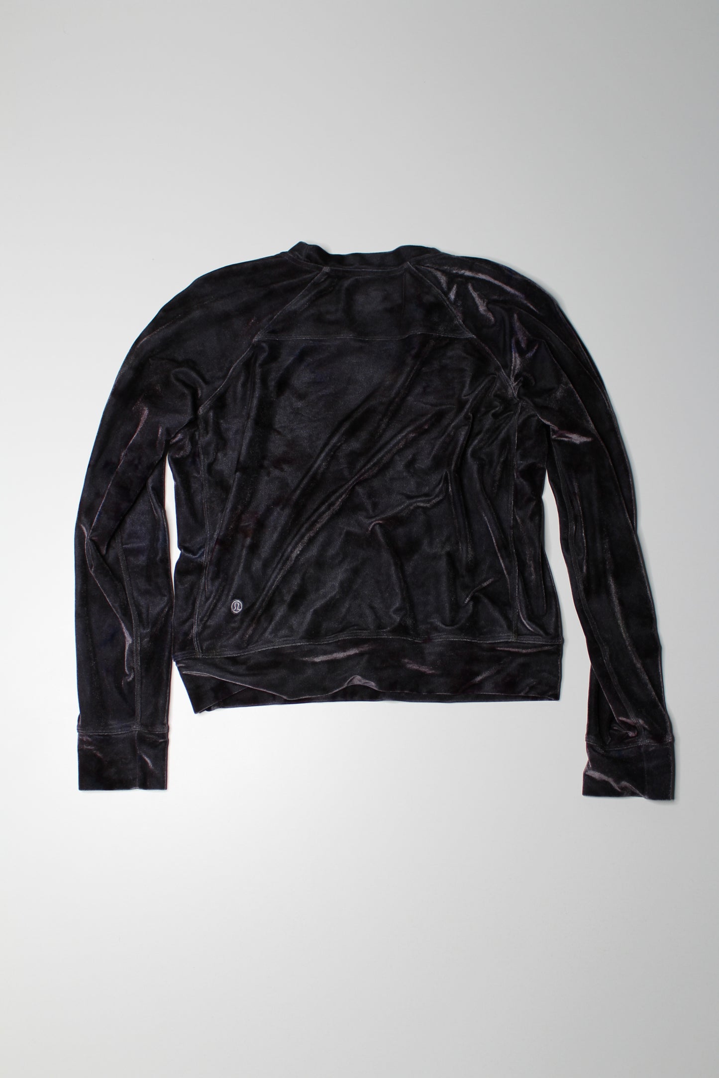 Lululemon interstellar dark grey multi ‘velour warm down crew’ sweater, no size. Fits like 6 (sale: was $58)