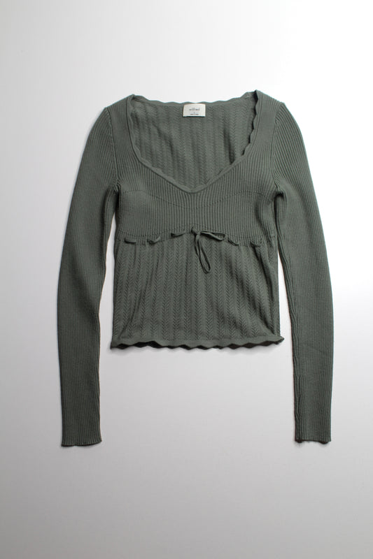 Aritzia Wilfred sage green long sleeve, size small