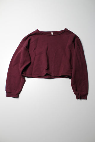 Aritzia Babaton the Group maroon cropped sweater, size 2 (medium)