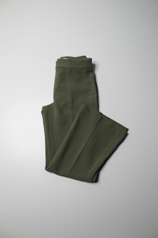 Aritzia Wilfred green flare dress pants, size 2