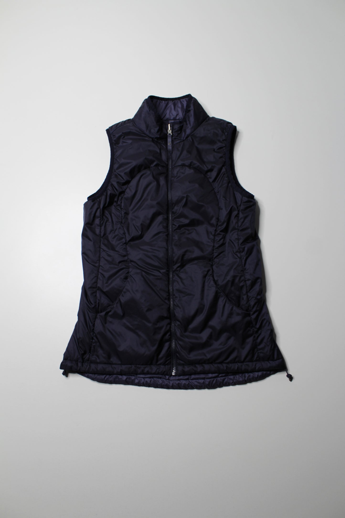 Lululemon deep indigo ‘layer up’ vest, size 8 *reversible