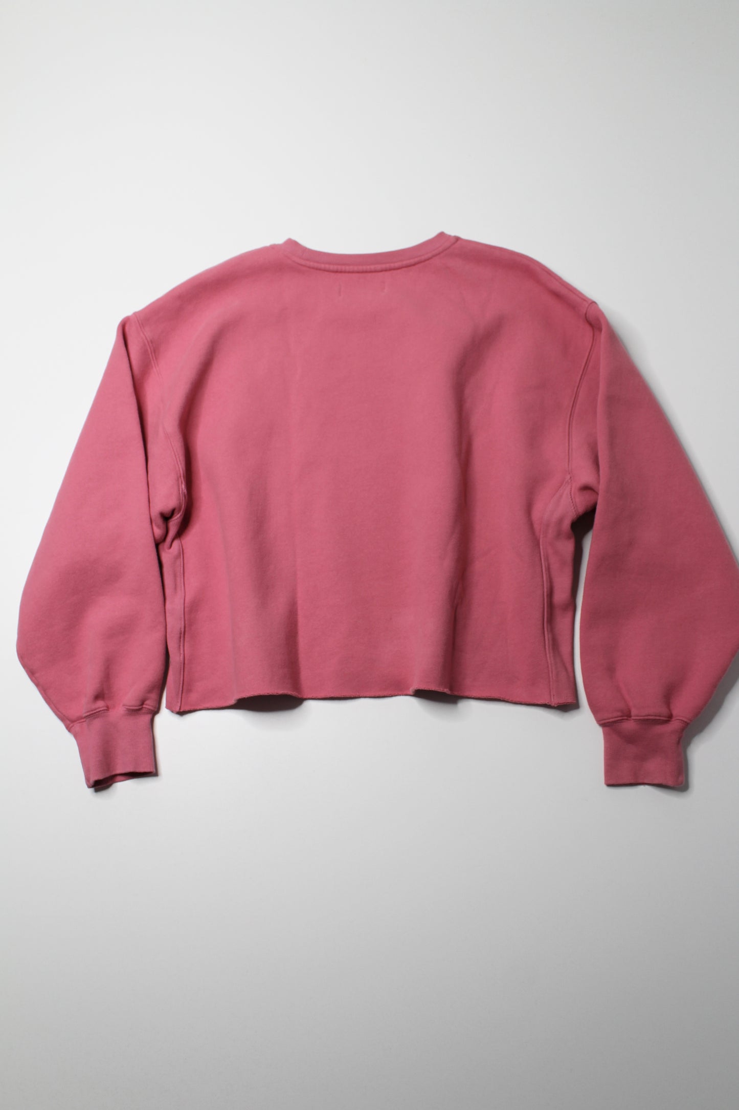 Aritzia TNA pink boyfriend cropped oversized sweater, size 1 (oversized fit) (fits small/medium)