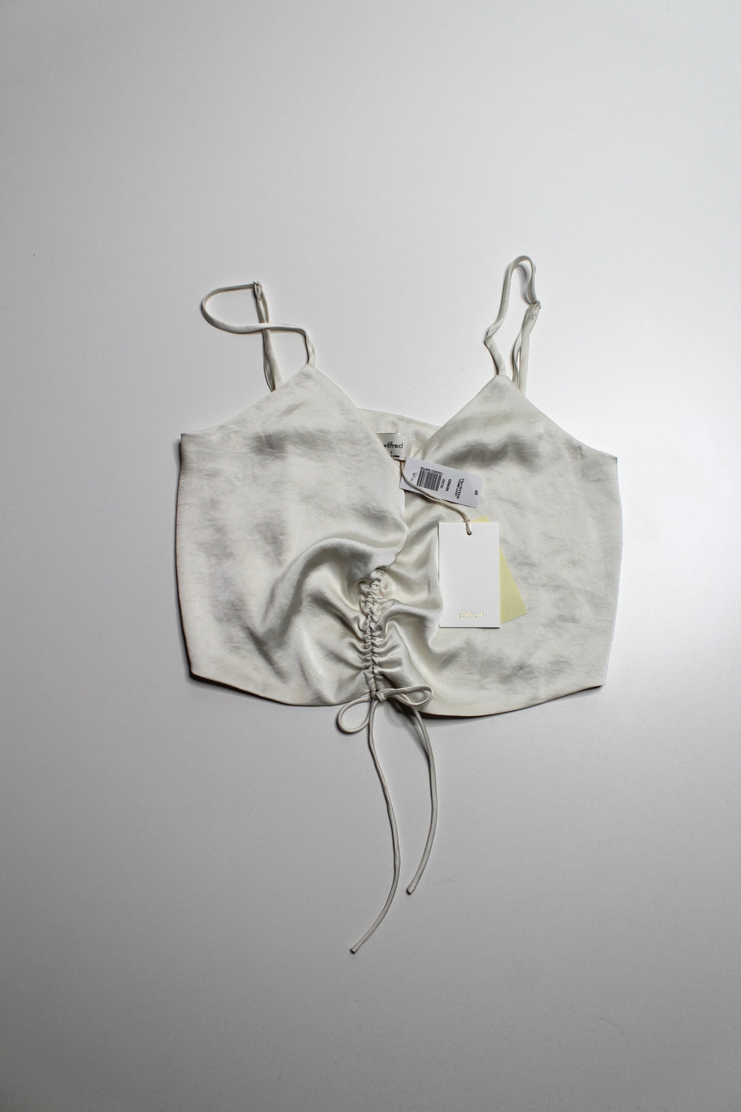 Aritzia light birch ‘verso’ cropped camisole, size small *new with tags