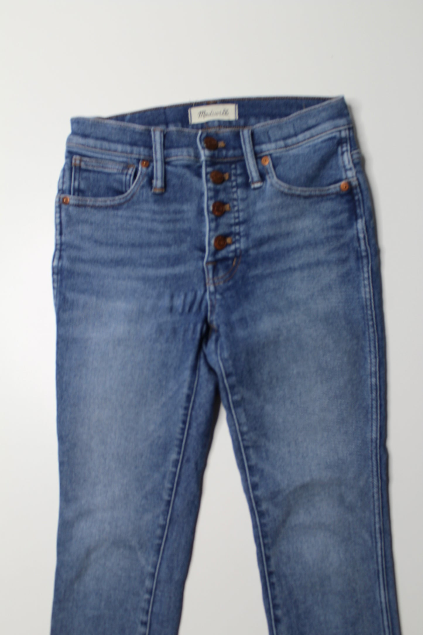 Madewell 10" high rise skinny jeans, size 25 P