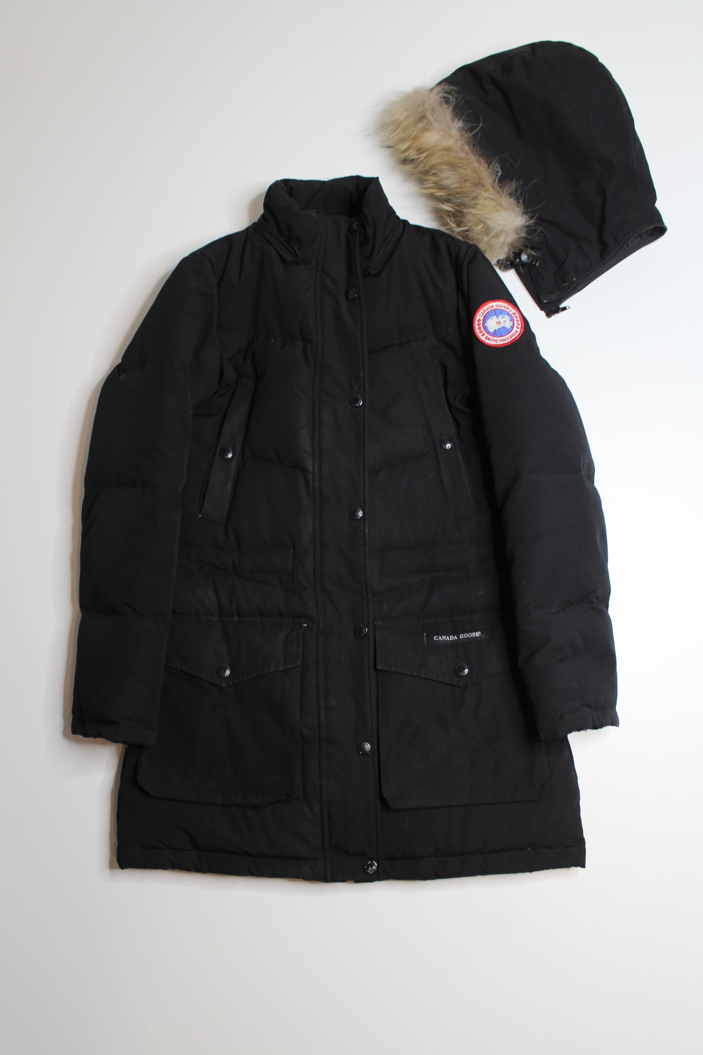 Canada Goose black emory parka, size small (additional 20% off)