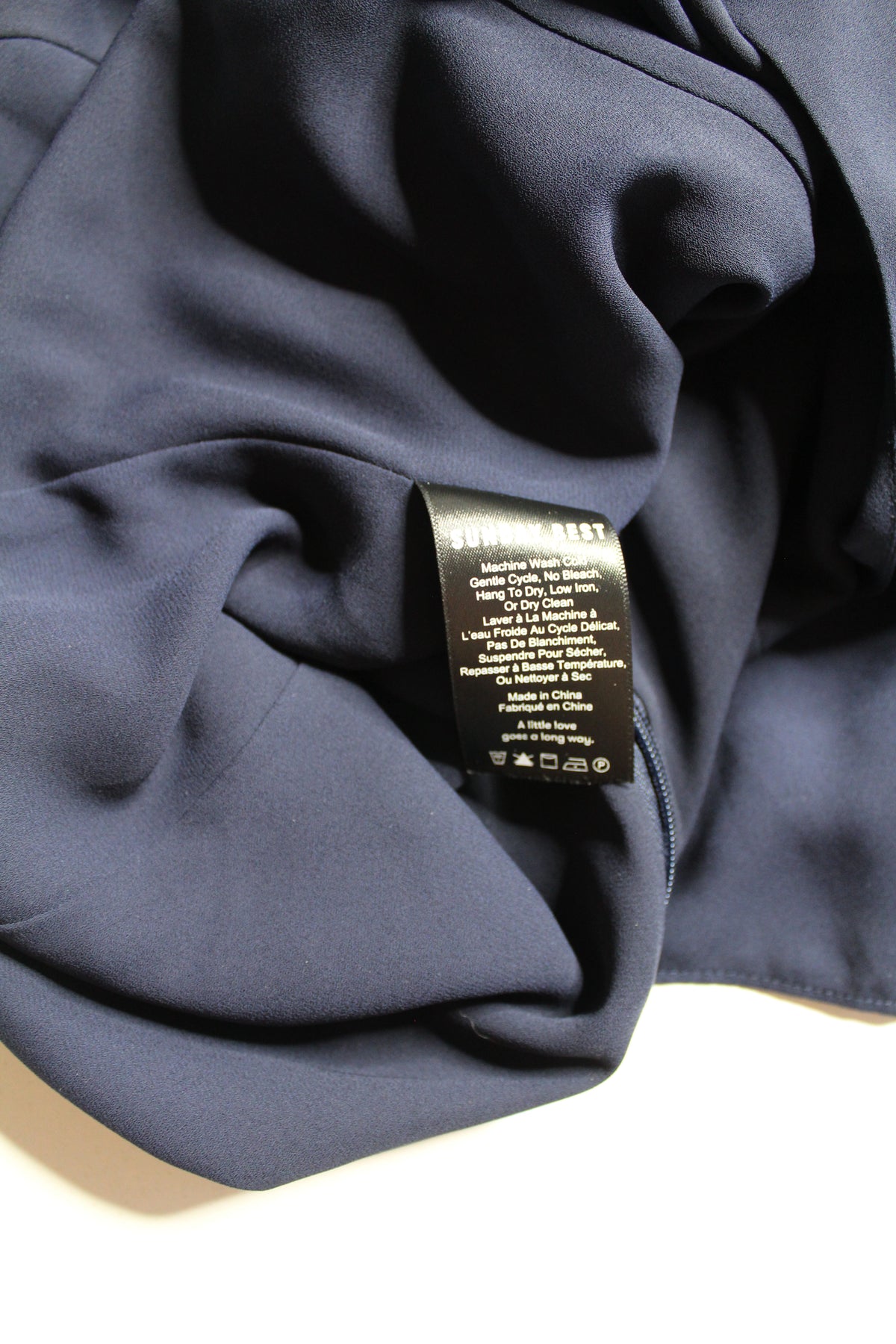 Aritzia Sunday Best navy dress, size small