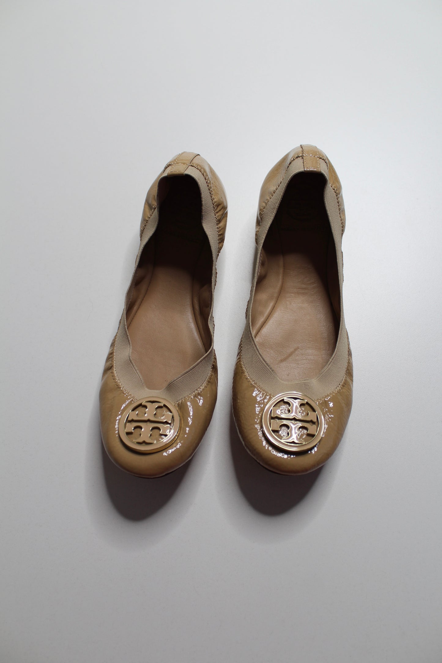 Tory Burch tan ballet flats, size 7.5