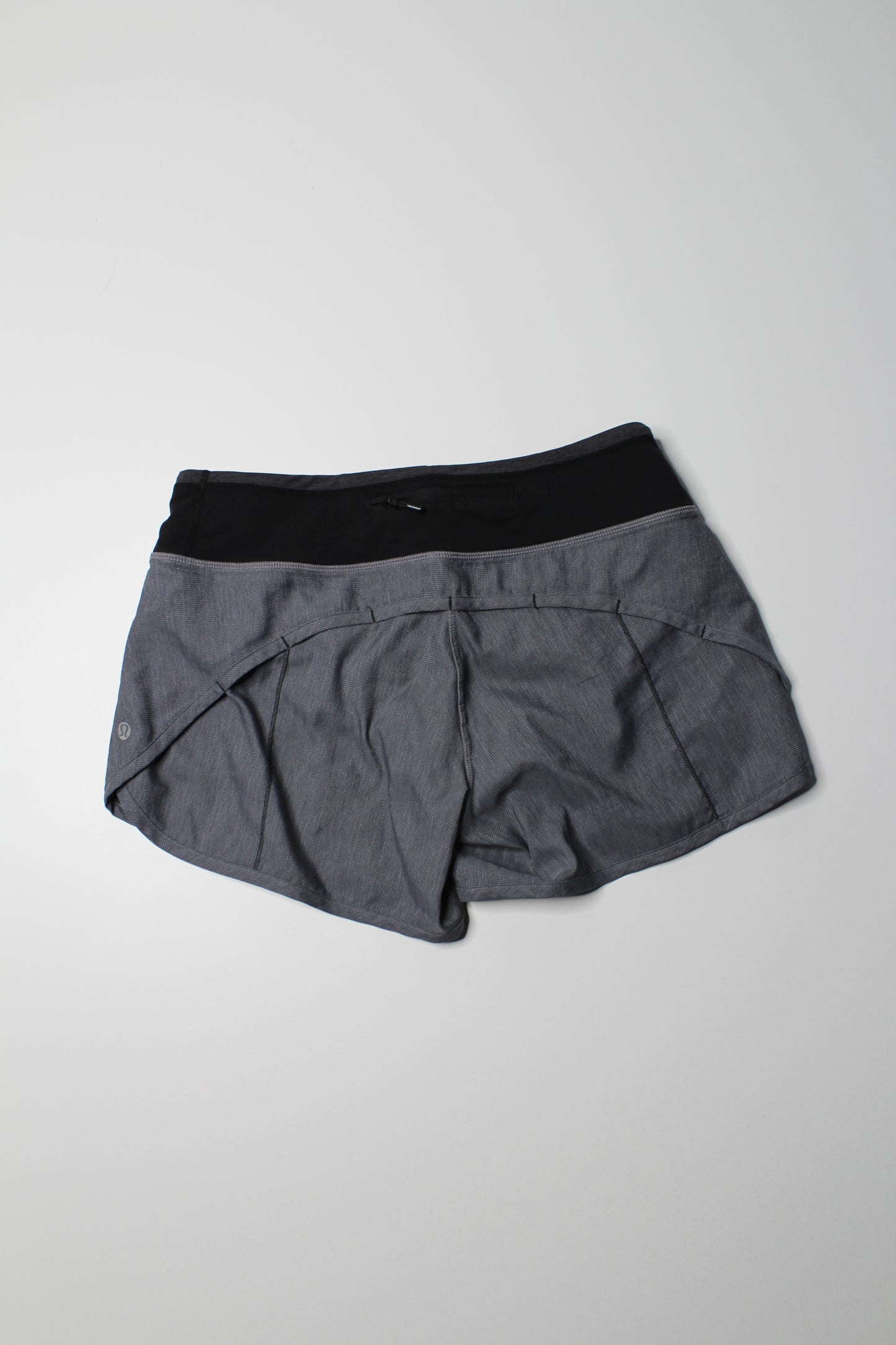 Lululemon grey ‘speed’ shorts, size 6