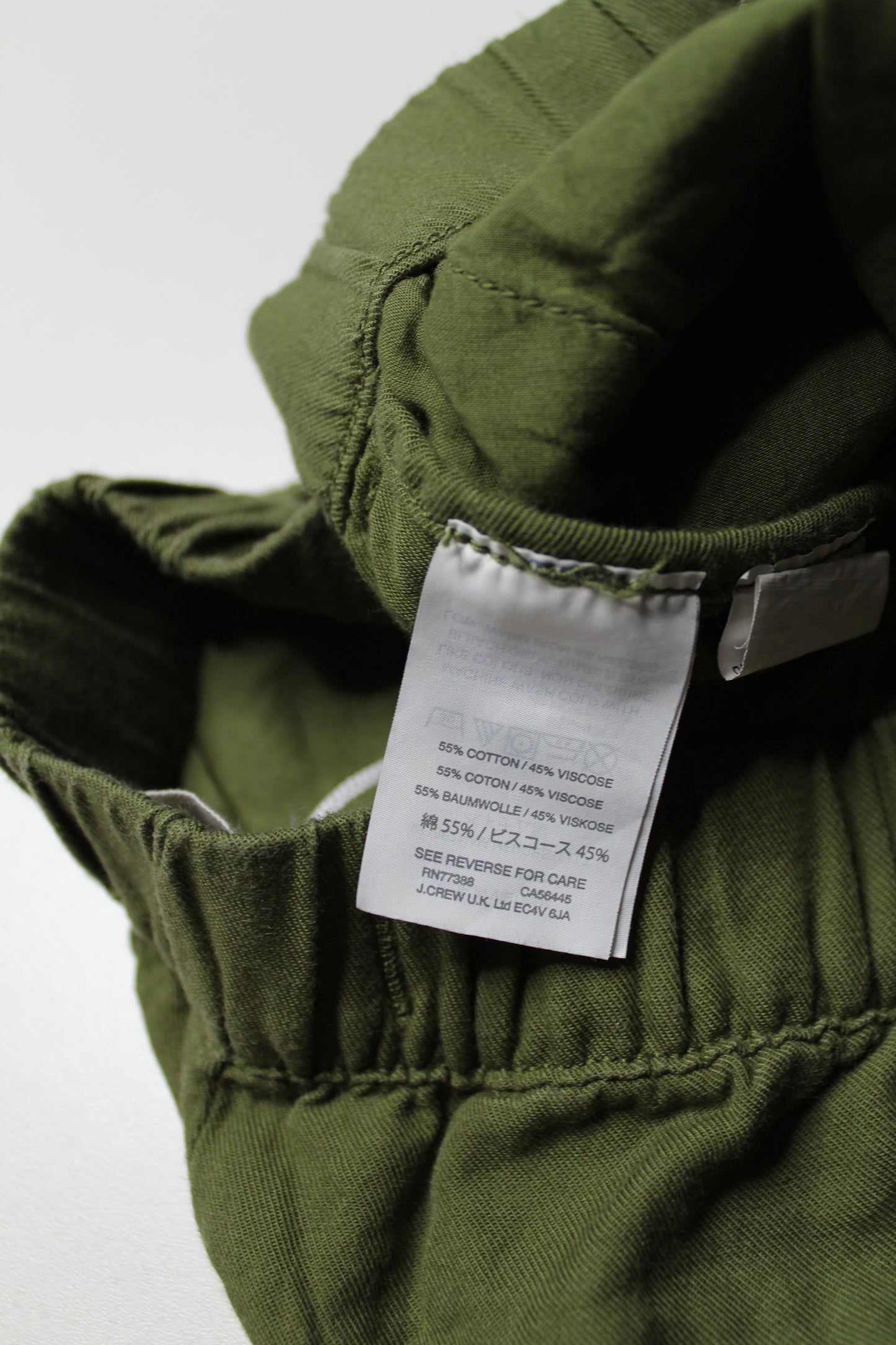 Madewell olive green cotton shorts, size xs (relaxed fit) (50% off)