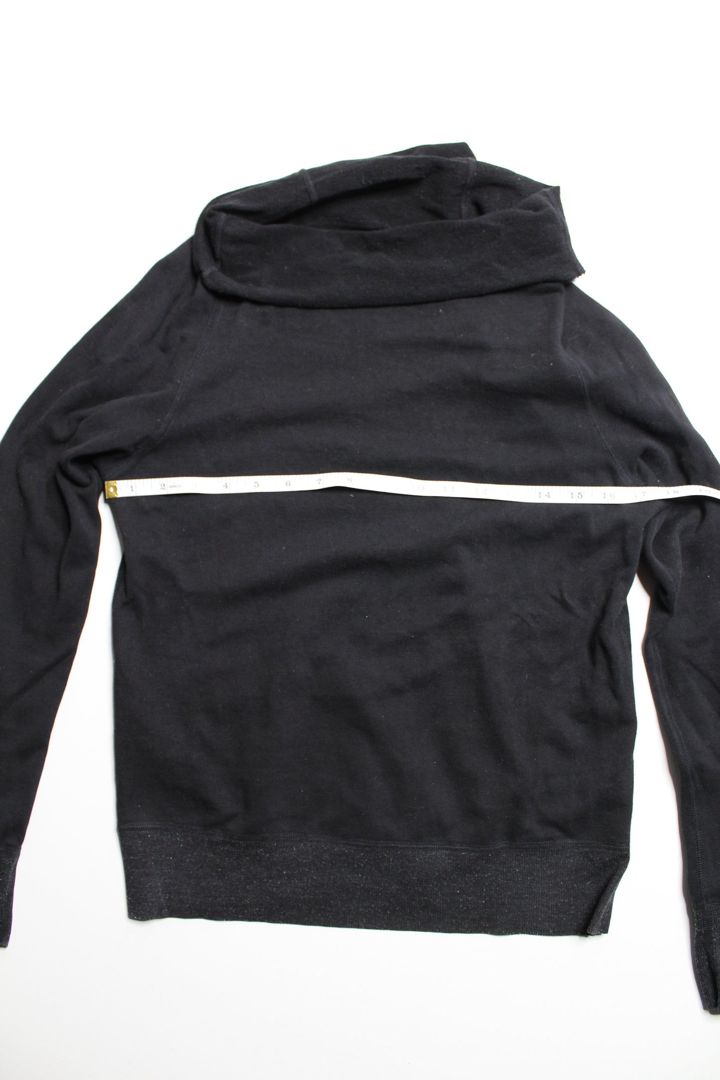 James Perse dark grey turtleneck/ cowl neck sweater, size 2 (fits like xs) (additional 50% off)