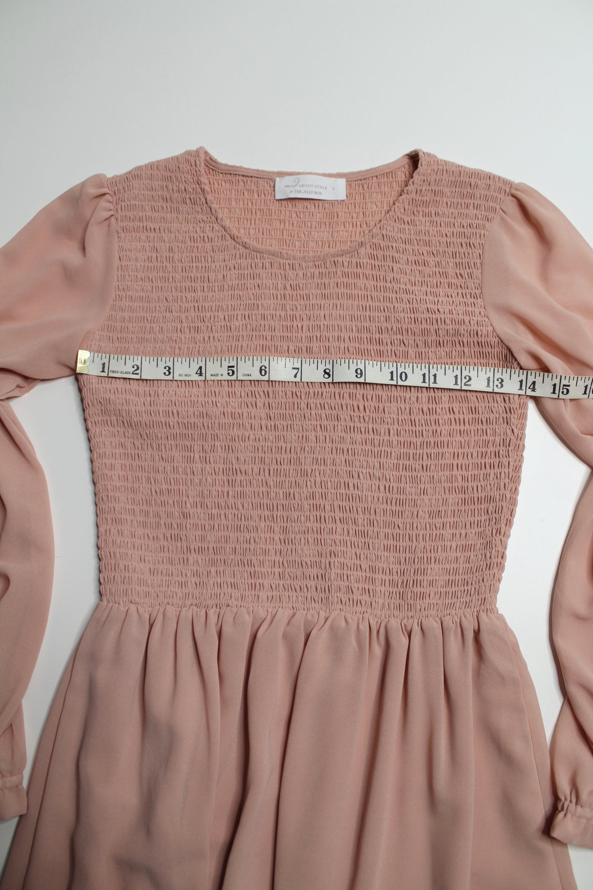 Mad About Style x Jillian Harris Jilly Box misty rose ‘grace’ midi dress, size small