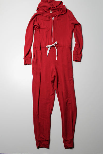 Smash + Tess x Jillian Harris red ‘harris’ hoodie romper, size small