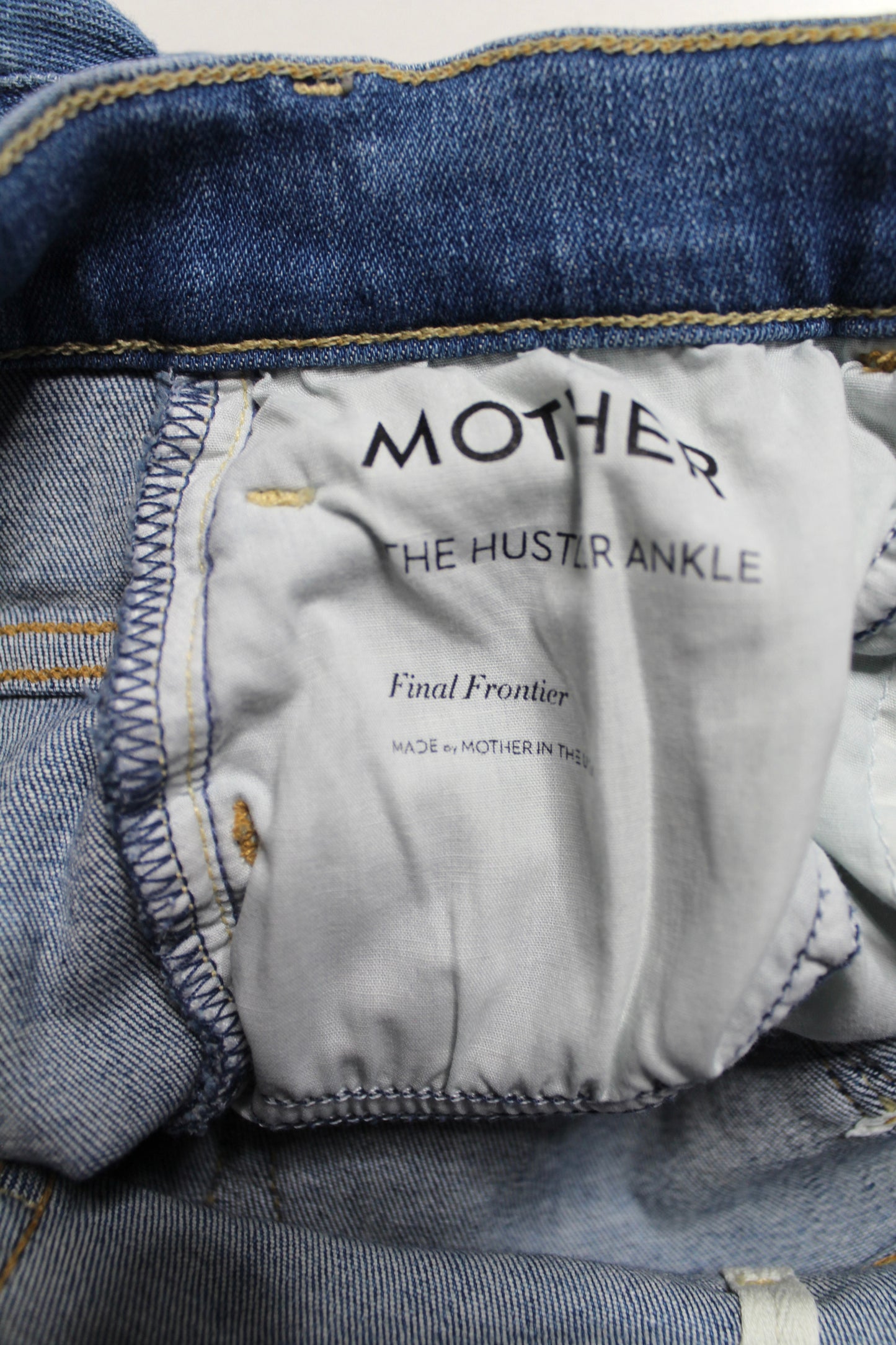 Mother final frontier ‘the hustler ankle’ jeans, size 27