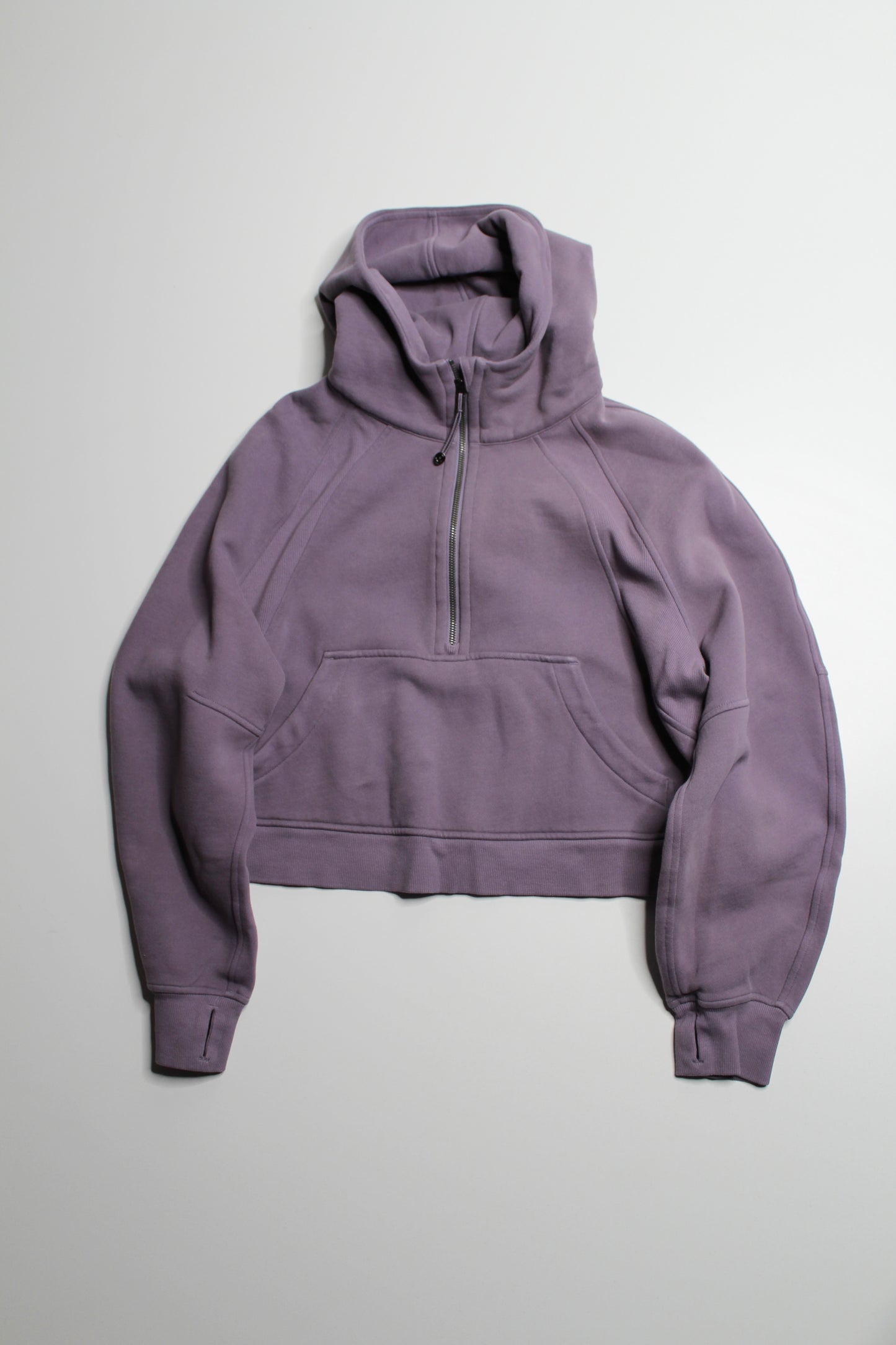 Lululemon dusty lavender  ‘oversized scuba full zip’ hoodie, size M/L