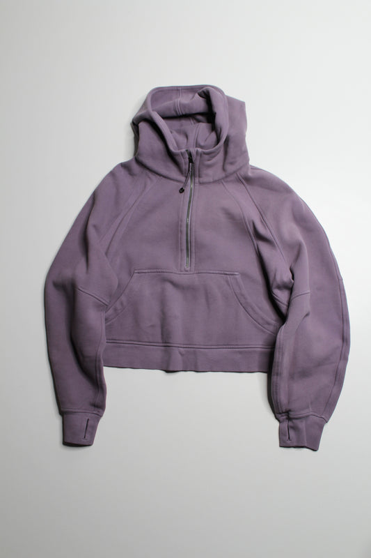 Lululemon dusty lavender  ‘oversized scuba full zip’ hoodie, size M/L
