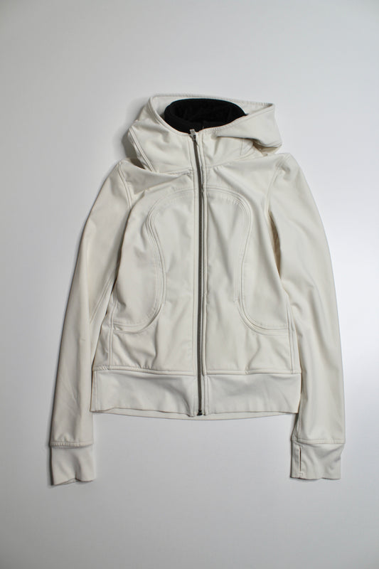 Lululemon polar cream/black scuba hoodie soft-shell jacket, size 4 (price reduced: was $78)