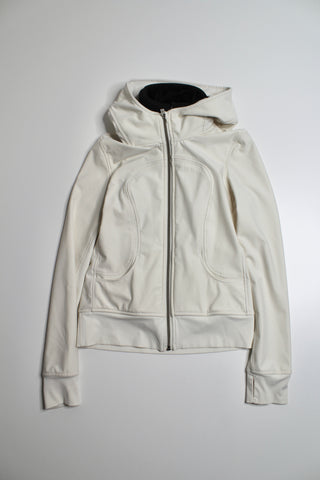 Lululemon polar cream/black uba hoodie soft-shell jacket, size 4 (price reduced: was $78)