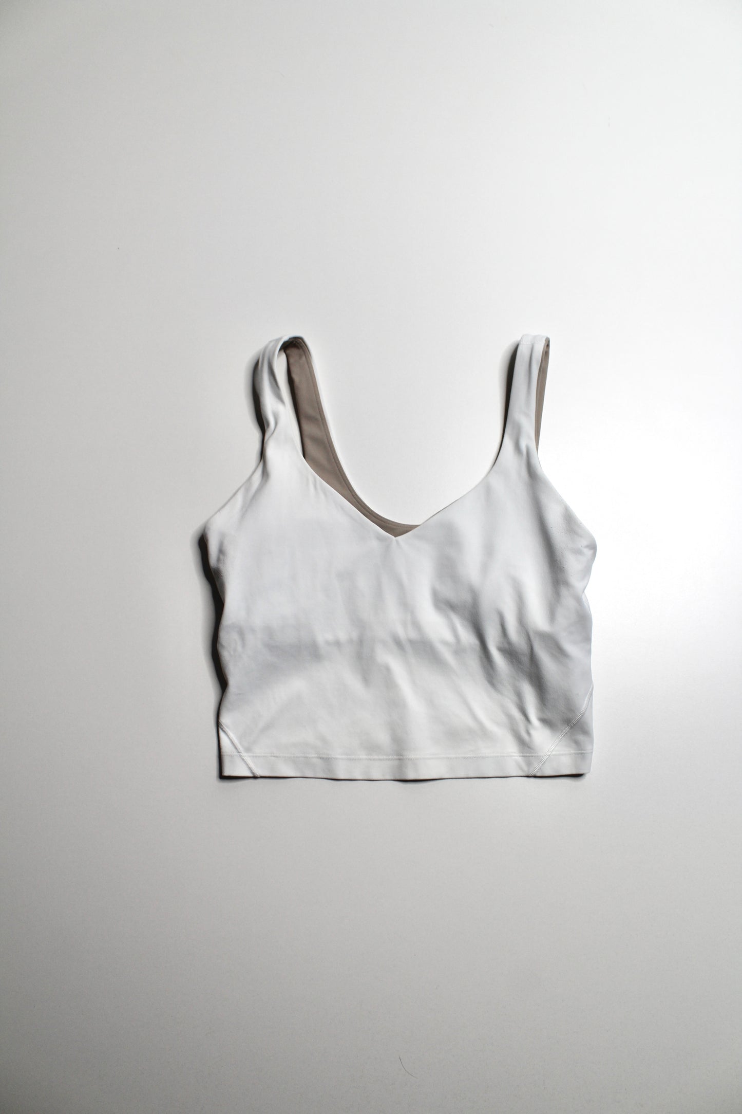 Lululemon white ‘align’ tank, size 8