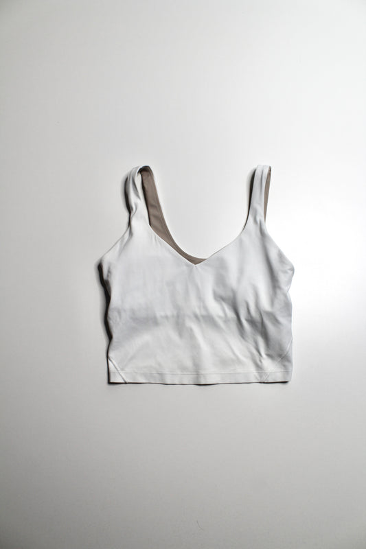 Lululemon white ‘align’ tank, size 8