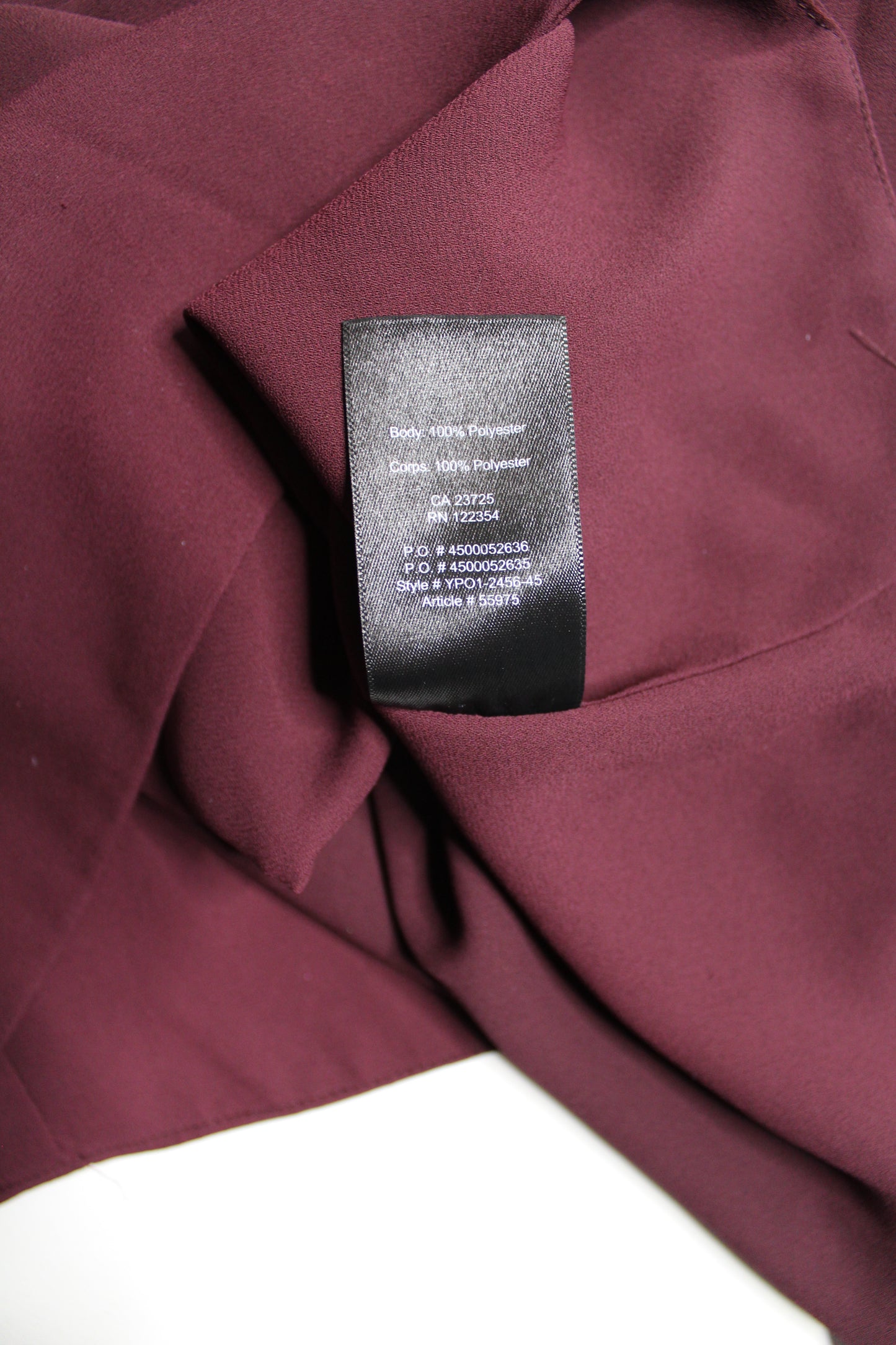 Aritzia Babaton maroon sleeveless ‘Murphy’ blouse, size small