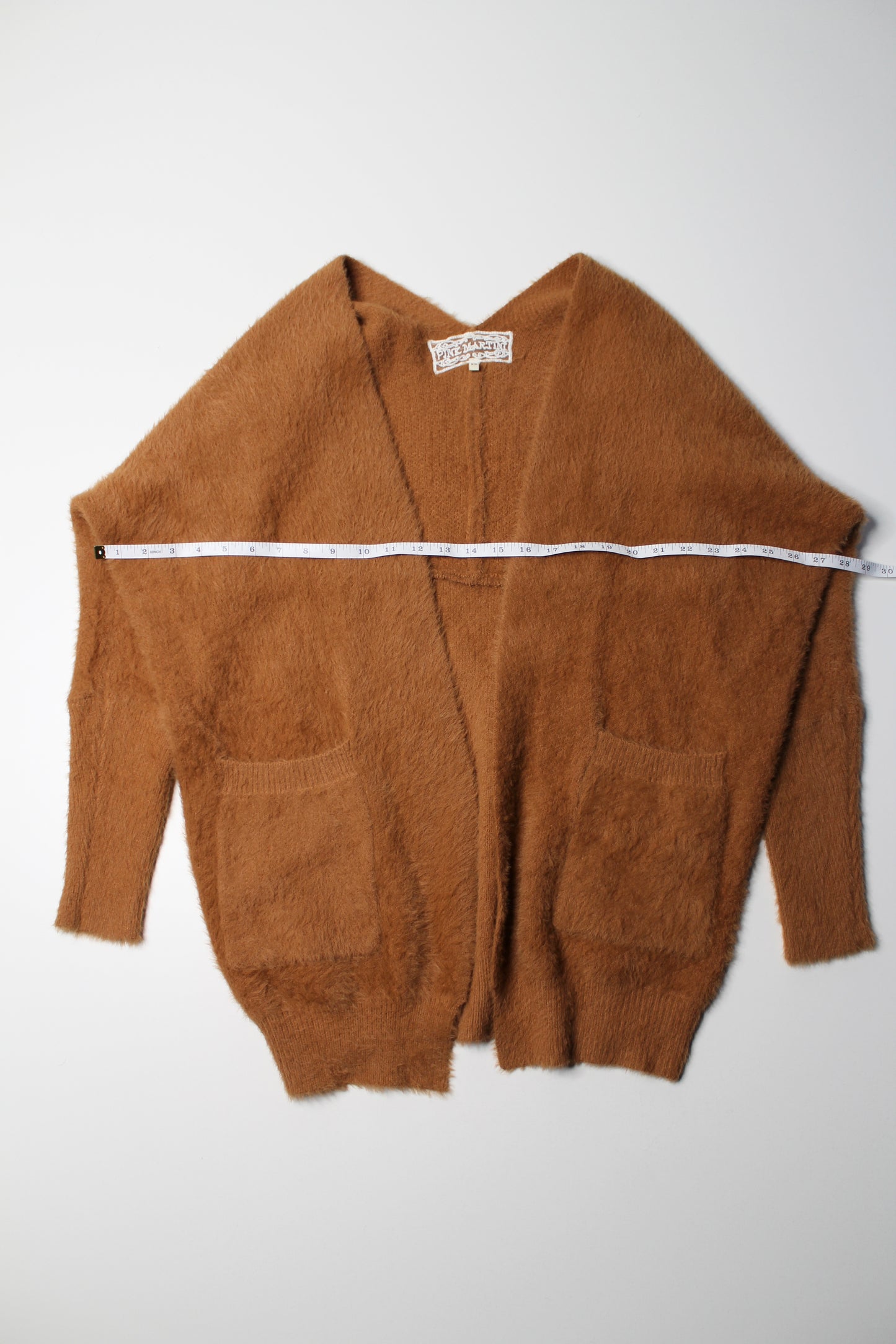 Pink Martini camel ‘Arielle’ fuzzy cardigan, size xs (loose fit)