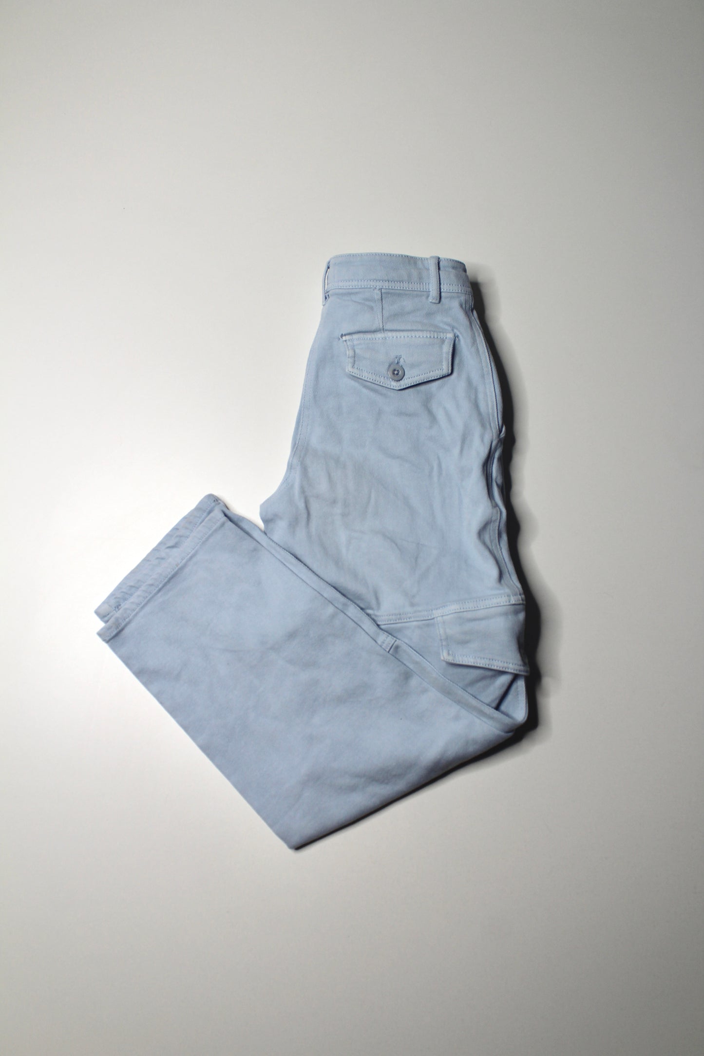 Aritzia Wilfred Free light blue straight leg cargo style pant, size 0