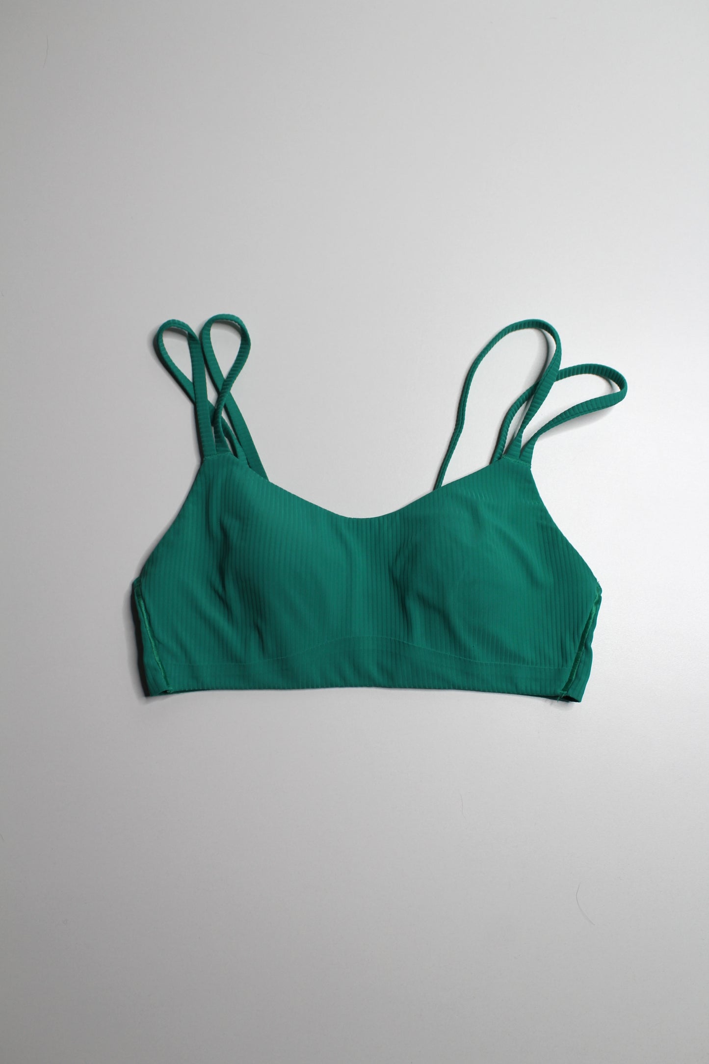 Lululemon cascadia green ‘like a cloud’ bra, no size. Fits like 4 *ribbed