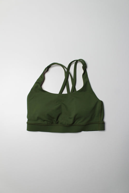 Lululemon green ‘energy’ bra, size 4