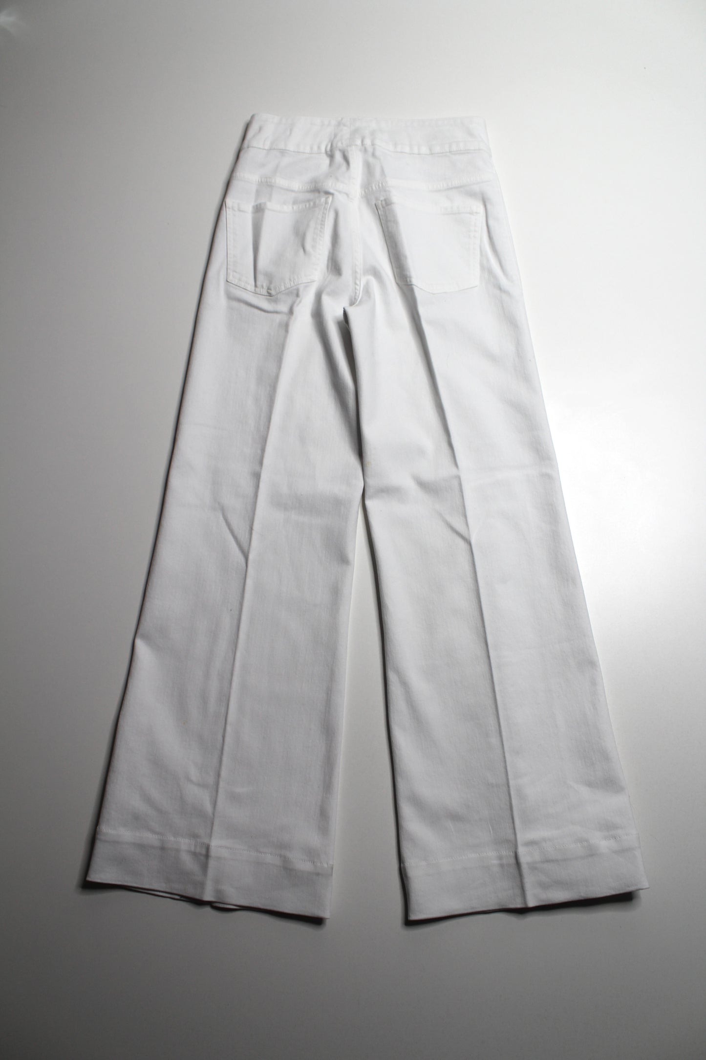 FRAME white high-rise ‘le hardy wide leg’ jeans, size 27 (sale: was $78)