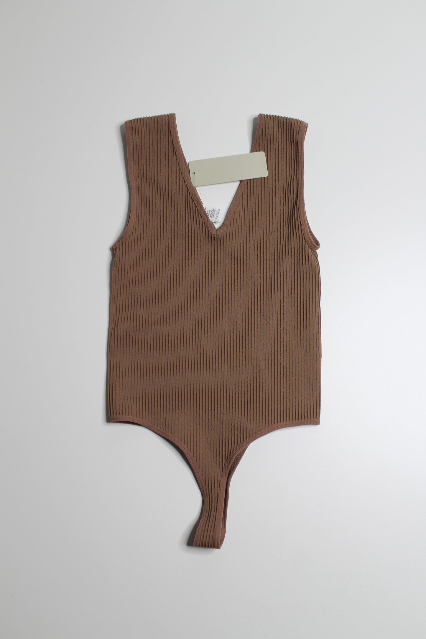 Anthropologie RD Style ribbed v neck bodysuit, size xs/s *new with tags (price reduced: was $25)