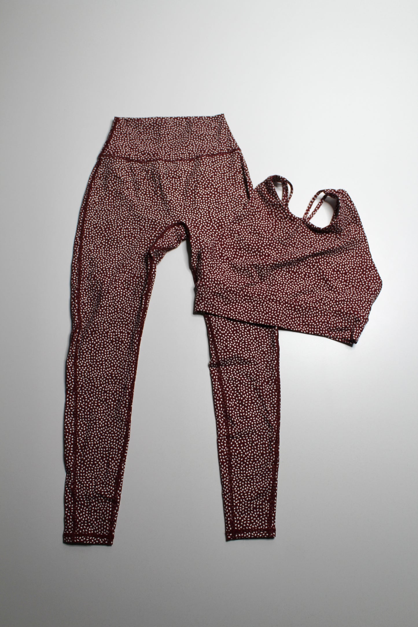 Buff Bunny deep maroon bossy print sports bra, size medium (additional 20% off)