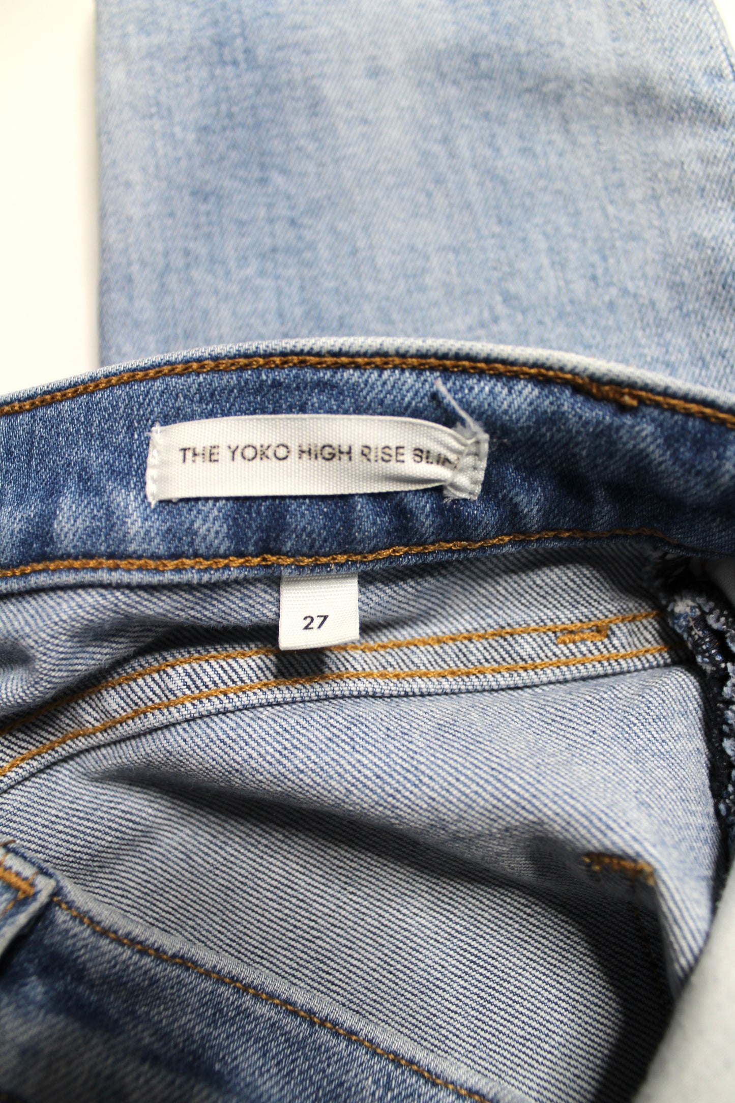 Aritzia Denim Forum yoko high rise slim jeans, size 27 (26L)