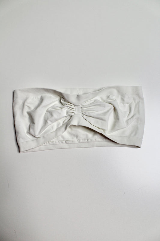 Aritzia wilfred cream bandeau bra, size large (additional 50% off)