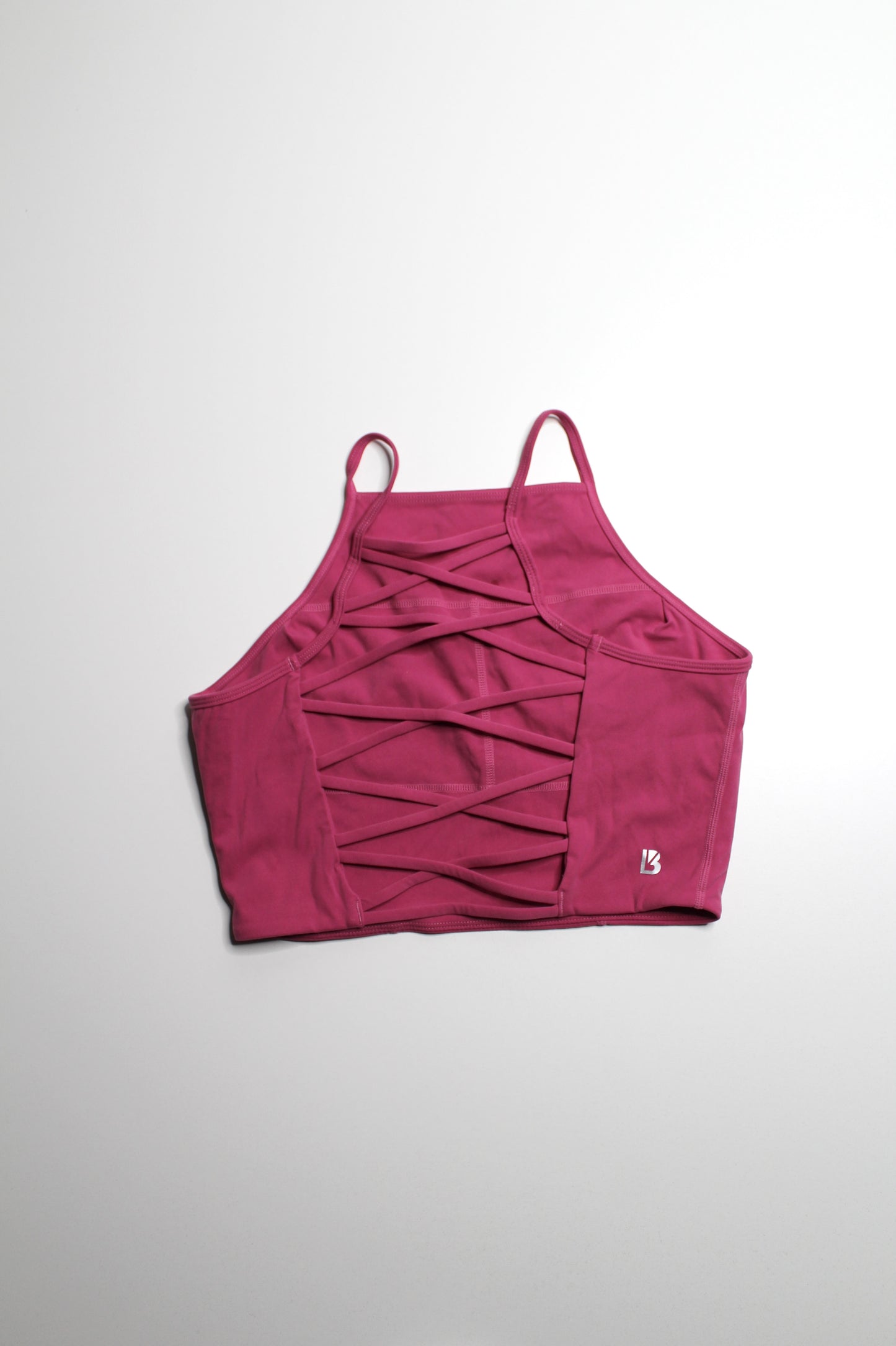 Buff Bunny pink strappy back sports bra, size medium (additional 20% off)