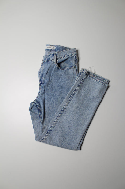 Abercrombie + Fitch 90s straight ultra high rise, size 29 / 8R