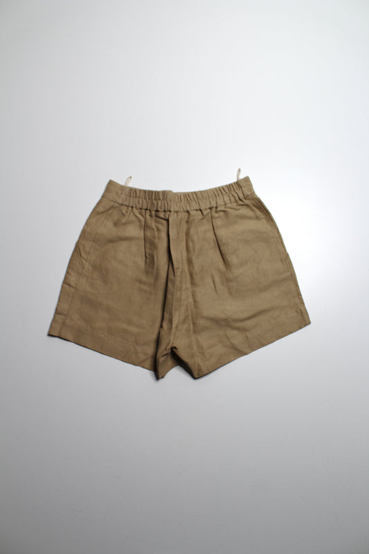 Aritzia Wilfred tan linen shorts, size 4