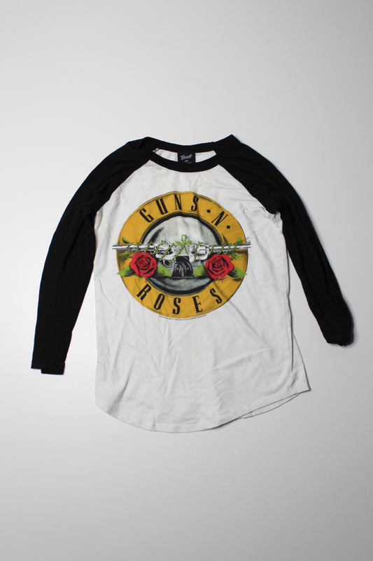 Guns ‘N Roses band 3/4 sleeve t shirt, size small